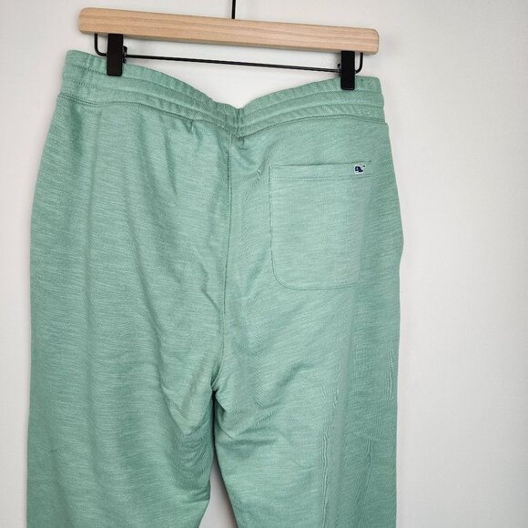 New Vineyard Vines sz M men Slub Knit Jogger pants sage green - Picture 5 of 12